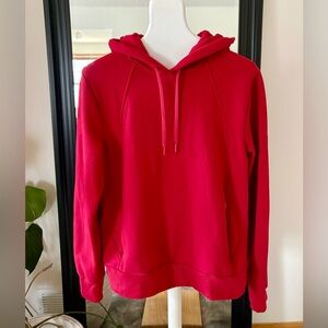 ATHLETA Retroplush Revive Red Berry Hoodie Sweatshirt